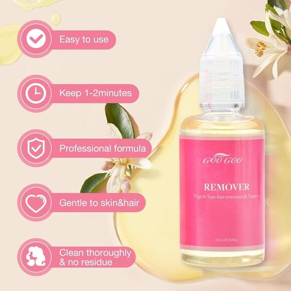 Tape in Extension Remover 30ml - Wig Glue & Hair Adhesive Remover - Picture 6 of 8